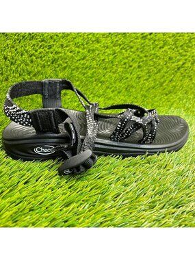 Chaco Z/Volv X2 Womens Size 7 Black White Outdoor Sport Hiking Strappy Sandals